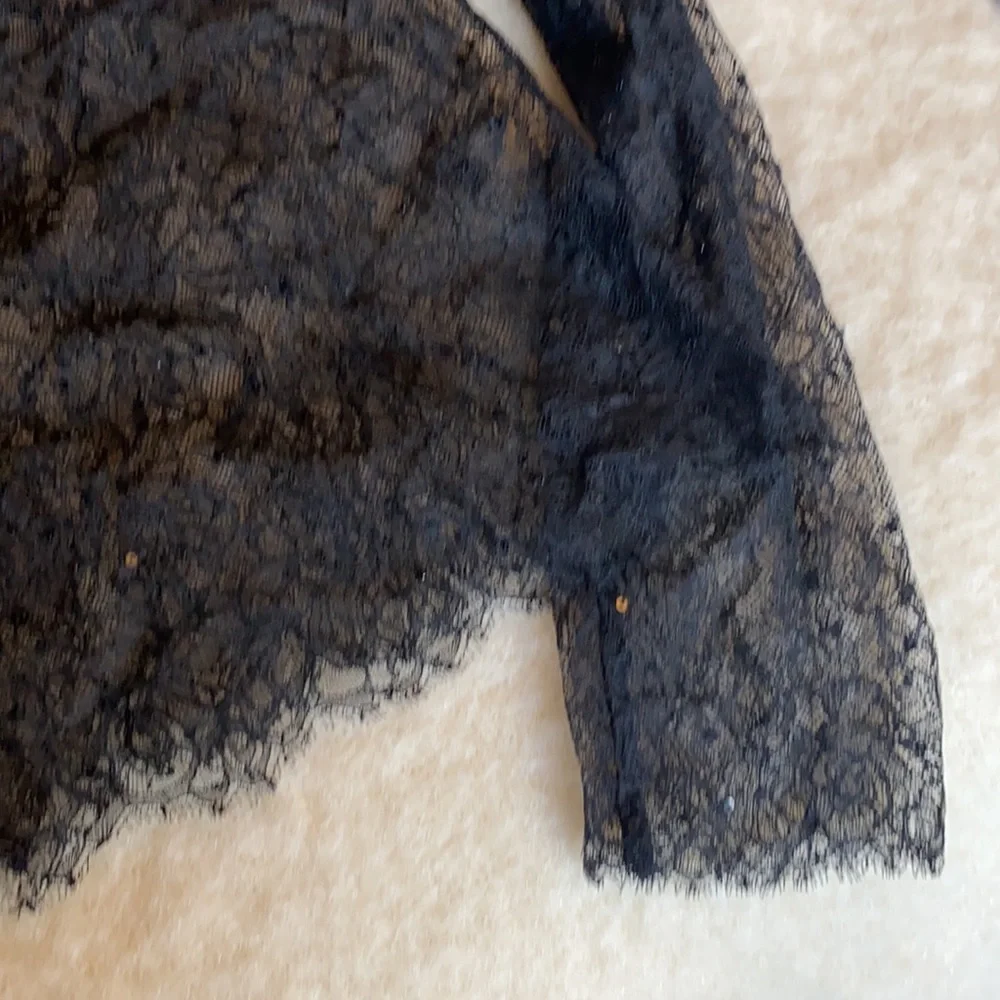Ralph Lauren black label Black Tracie lace top with sequins. Size S - Picture 6 of 6